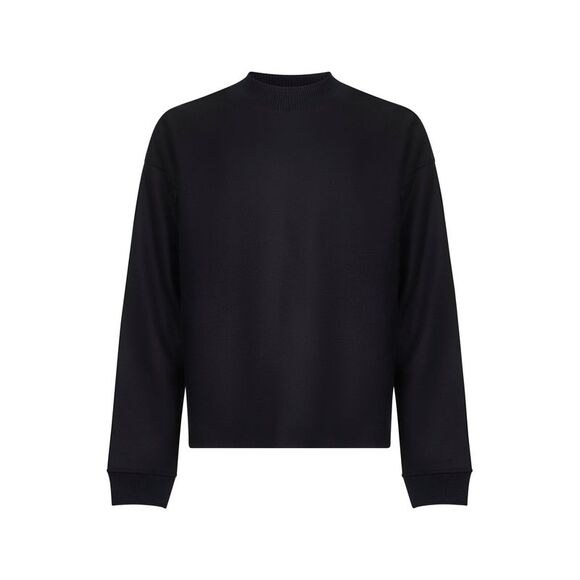 Jil Sander Men Blue Wool Jersey Sweatshirt